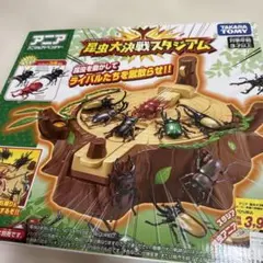 【美品】アニア 昆虫大決戦スタジアム タカラトミー カブトムシ クワガタ対戦のサムネイル