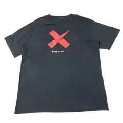 90s シングルステッチ　usa製　xaos ブラックボディ　半袖tシャツ　XL