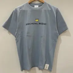 BASQUIAT Mサイズ ブルー アートTシャツ BQ-BQ2316