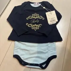 ちびRady ネイビー ロンパース 80