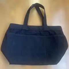無印良品　黒帆布トートバッグ