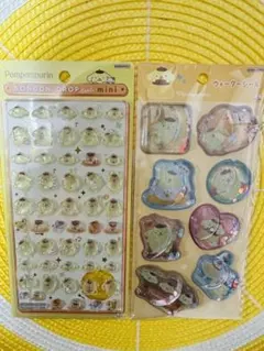 [正規品]ポムポムプリン ボンボンドロップミニシール ウォーターシール2パック