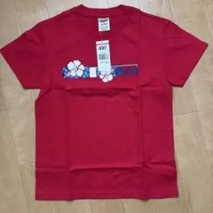 ROXY ロキシー　 Tシャツ　レッド ハイビスカス　S ☆新品タグ付☆のサムネイル