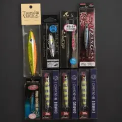 訳有特価 ハヤブサ等 オフショア用メタルジグ 80g 5本セット 長期保管