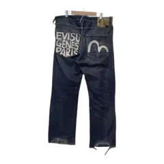 EVISU PARIS エヴィスパリ　ストレートジーンズ　刺繍ロゴ　セルビッチのサムネイル