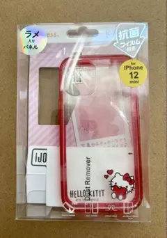 ハローキティ iPhone 12 mini ケース 抗菌フィルム付き