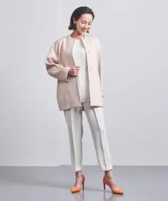 ユナイテッドアローズ♡ツイルノーカラーミドルコート美品