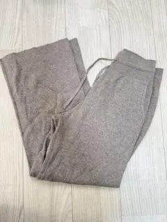 ユニクロ ウォッシャブルニットリブパンツ