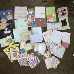 おまけつき　便箋　メモ帳　レターセット　まとめ売り　ディズニー　レトロ