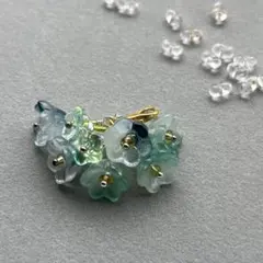 ビーズチャーム 花束風 ハンドメイド キーホルダー お試し価格 推し活 緑