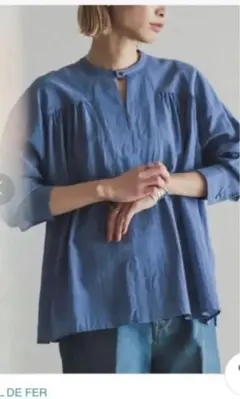 ❣️メルカリ市SALE❣️新品❣️【フィルデフェール】ボイルローンＴヨークブラウスのサムネイル