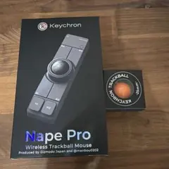 超美品 Keychron Nape Pro ブラック トラックボール付き - メルカリ