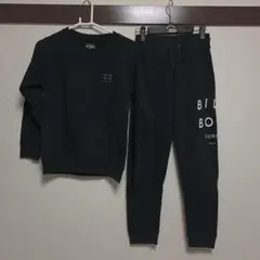 BILLABONG ブラック トレーナー パンツセット