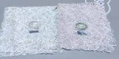 レース ハンカチ 2枚セット