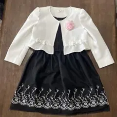 フォーマルドレスセット 120cm 黒白