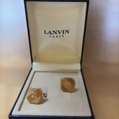 LANVIN ゴールドカフリンクス 幾何学模様のサムネイル