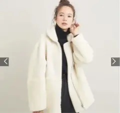 ボア×フェイクムートン リバーシブルブルゾン -2WAY-