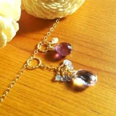 14kgf アメジスト２種の【着せ替え】ブーケチャーム