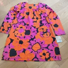 Carter's 花柄 長袖ワンピース