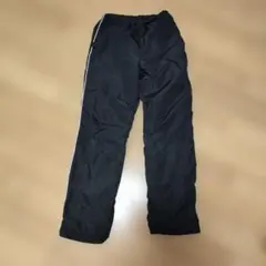 中古　男児　黒　ロングパンツ 160　ジャージ　冬　白ライン
