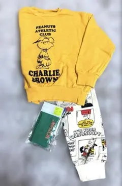 ブリーズ120 まとめ売り スウェット パンツ 靴下 スヌーピー チャーリー