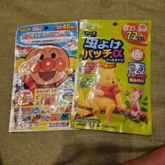 虫よけパッチα 虫対策シール 72枚入 とアンバマンマン虫よけキャラシール