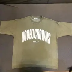 【美品】RODEO CROWNS WIDE BOWL ロゴTシャツ カーキのサムネイル