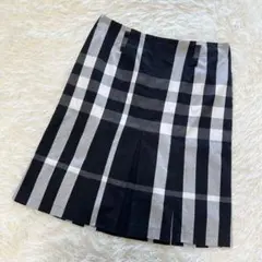 BURBERRY LONDON メガチェック スカートXL 13号 　黒