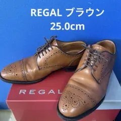 REGAL ブラウン レザー オックスフォード　25.0cmのサムネイル