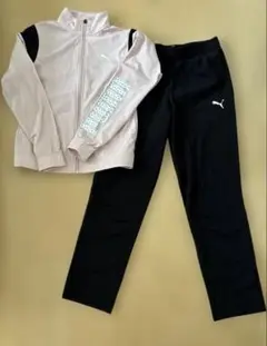 Puma ジャージセット ピンク/黒　160