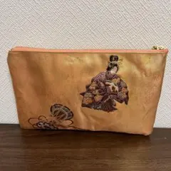 帯リメイク　ポーチ　生地終了