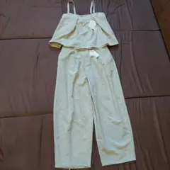 しまむら×mysa 田中里奈さん キャミパンツセットアップ 淡薄橙 Lサイズ