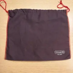 COACH 巾着 ポーチ ブラウン