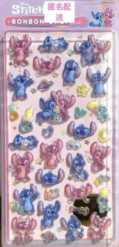 ボンボンドロップシール　スティッチ＆エンジェル