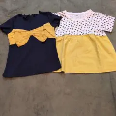 女の子 半袖カットソー2枚セット110cm