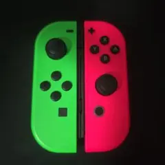 Switch ジョイコン ネオングリーン×ネオンピンク スプラトゥーンカラー