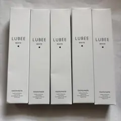 ルビーホワイト歯磨き粉 ホワイト二ング LUBEE WHITE 5本セット