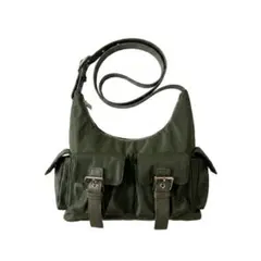 PAGEBOY ショルダー バッグ カーキ ミリタリー ナイロン レディースのサムネイル