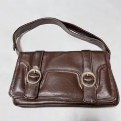 00s archive one shoulderbag brown y2k