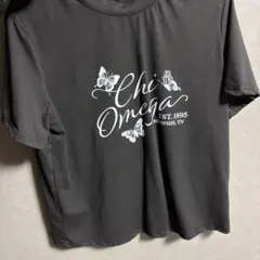 Chi Omega ブラック Tシャツ Sサイズ