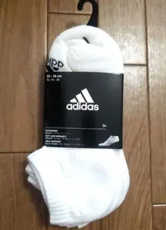 adidas アンクルソックス 3足組 22-24cmのサムネイル