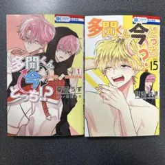 多聞くん今どっち !? 15巻 F/ACEオフステージ! 1巻 帯・応募券無し。