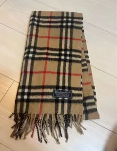 Burberry's チェック柄マフラー ベージュ