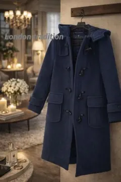 London tradition ダッフルコート　ブルー　34