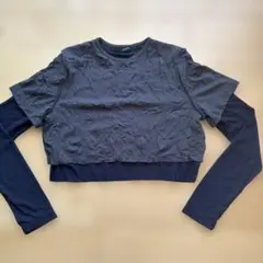 JEANASIS ダークグレー クロップドトップス