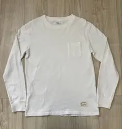 チャンピオン　白色　長袖Tシャツ　ロングスリーブ