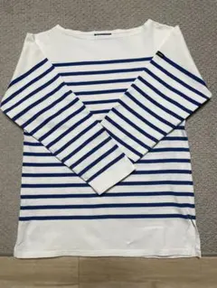 SAINT JAMES/セントジェームス　ナヴァル　ホワイト/ブルーストライプ