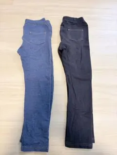 UNIQLO レギンス 2枚セット デニム風のサムネイル