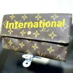 ⑦★良品♪モノグラム 三つ折り長財布