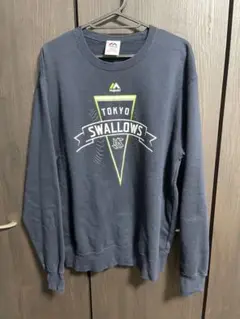 【希少】東京　ヤクルト　スワローズ　swallows スウェット　トレーナー　L